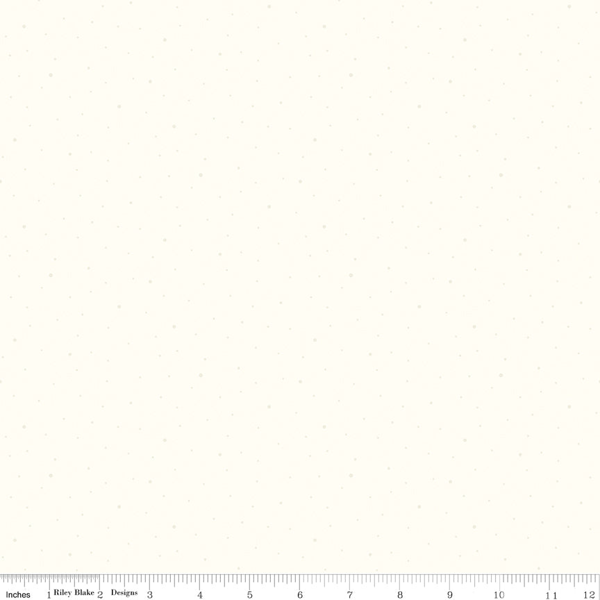 Dapple Dot Rainbow on White Yardage by the RBD Designers for Riley Blake Designs