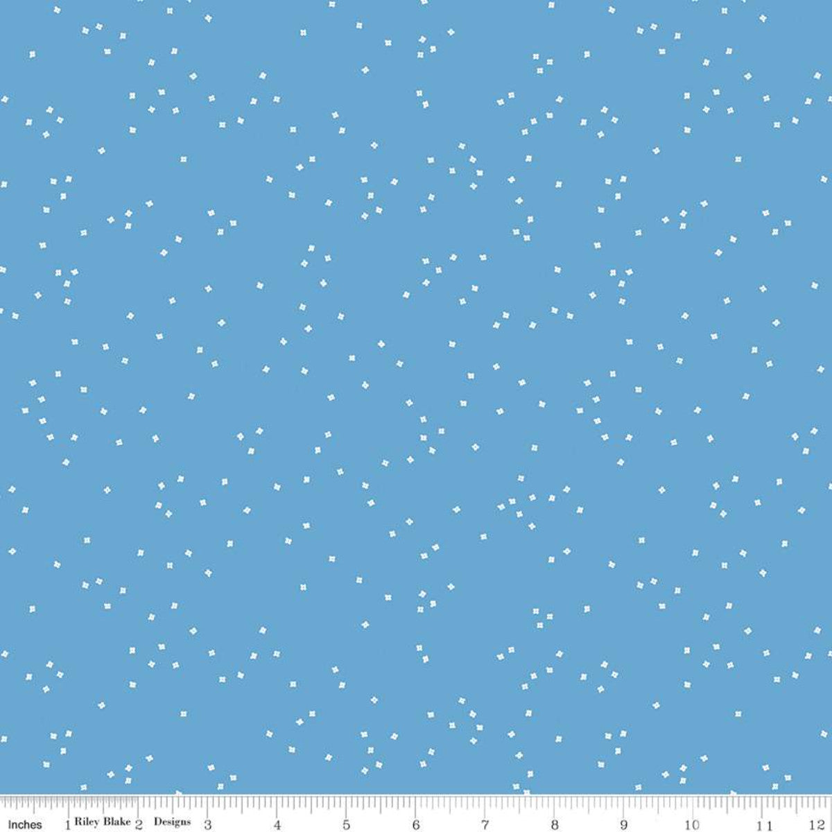 Blossom Medium Blue Yardage by Christopher Thompson for Riley Blake Designs