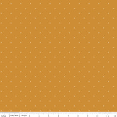 Bee Cross Stitch Butterscotch Yardage by Lori Holt for Riley Blake Designs