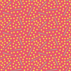 Varsity Pink Softball Yardage by Deena Rutter for Riley Blake