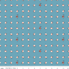 Idyllic Blue Love Buds Yardage by Minki Kim for Riley Blake Designs