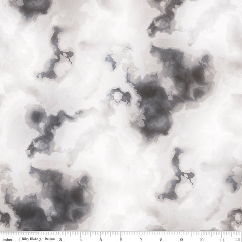 Tie Dye Black Tonal Yardage by Riley Blake Designs