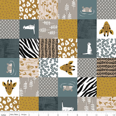 The Waterhole Blue Cheater Yardage by Gabrielle Neil Design for Riley Blake Designs