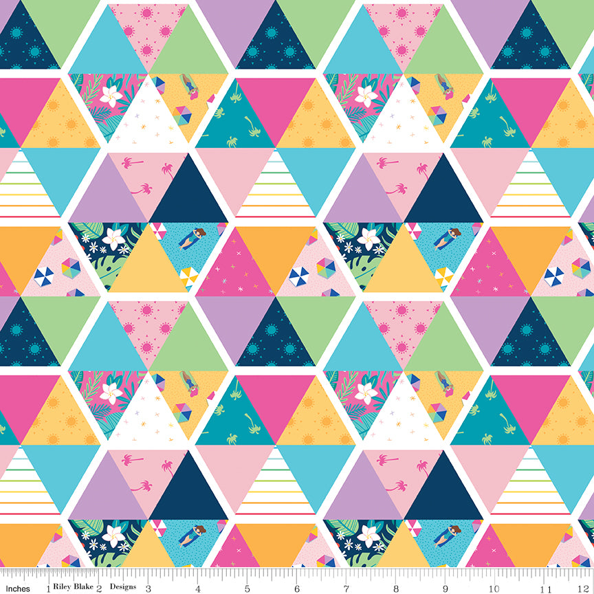 Sunshine Blvd Multi Cheater Print Yardage by Amber Kemp-Gerstel for Riley Blake Designs