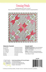 Crossing Petals Mini Quilt Pattern by Taunja Kelvington of Carried Away Quilting