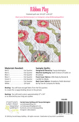 Ribbon Play Table Runner Pattern by Taunja Kelvington of Carried Away Quilting