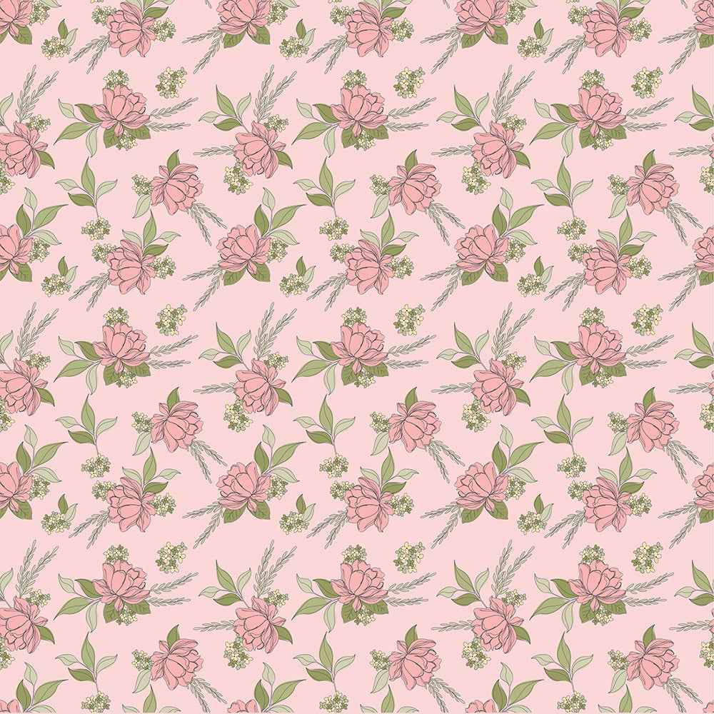 Country Roads Pink Shenandoa Yardage by Poppie Cotton Fabrics