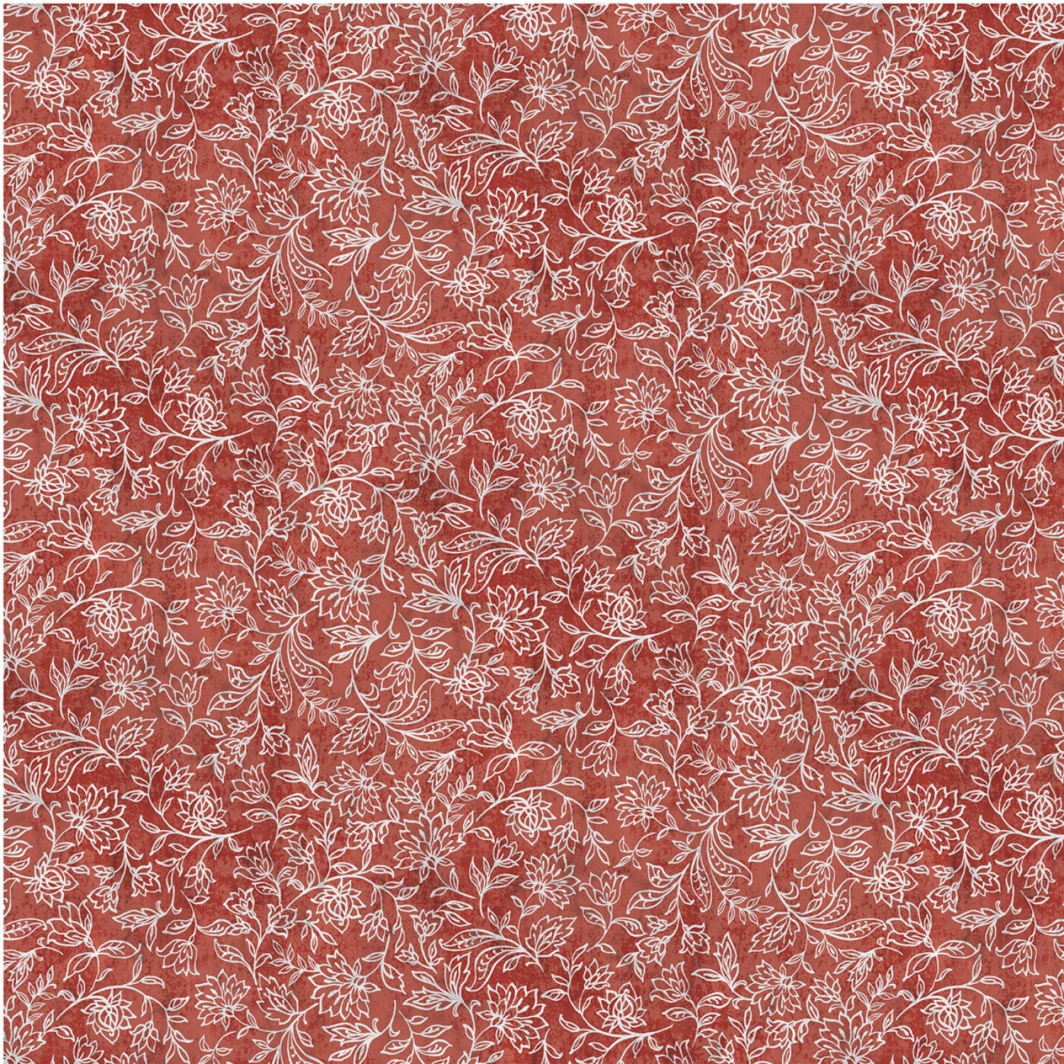 Life is Better on the Farm Red Linear Floral Yardage by Michael Miller Fabrics