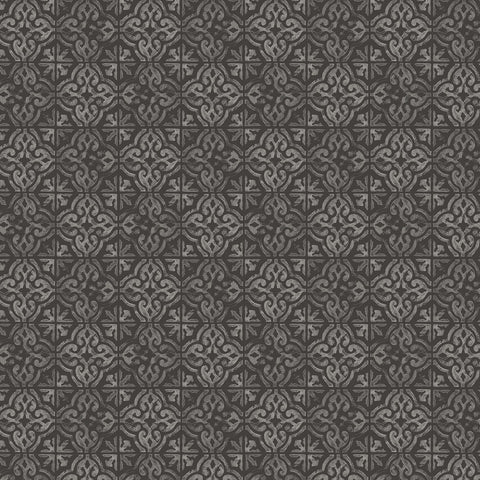 Life is Better on the Farm Charcoal Country Tile Yardage by Michael Miller Fabrics