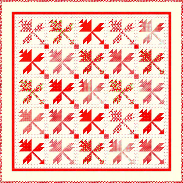 Christmas Flowers Quilt Pattern by Fig Tree & Co.