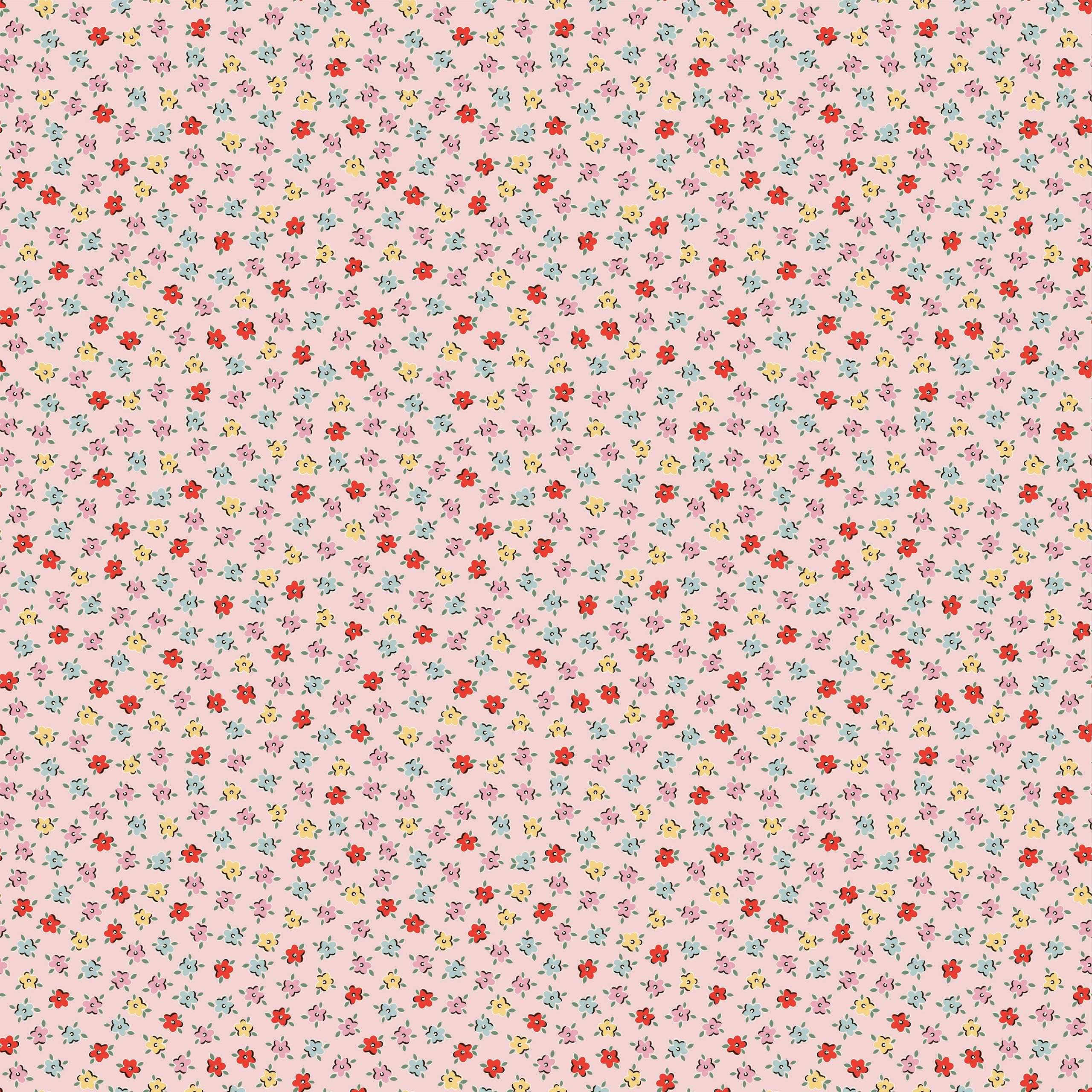 My Favorite Things Pink Delightful Yardage by Lori Woods for Poppie Cotton Fabrics