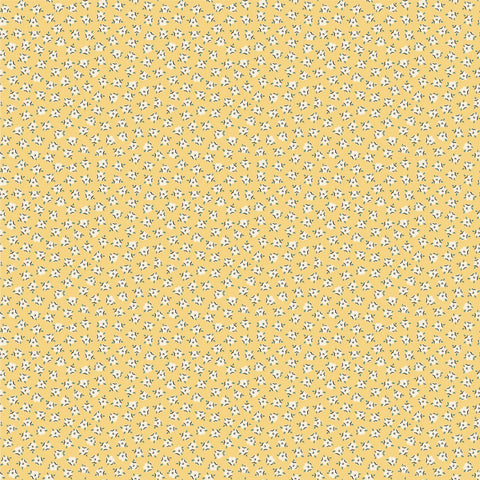 My Favorite Things Yellow Delightful Yardage by Lori Woods for Poppie Cotton Fabrics