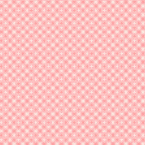 Treasured Threads Pink Double Crochet Yardage by Lori Woods for Poppie Cotton Fabrics