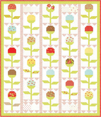 Stitched Dandelions Quilt Kit - Light Version