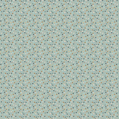 House and Home Green Dotty Yardage by Lori Woods for Poppie Cotton Fabrics