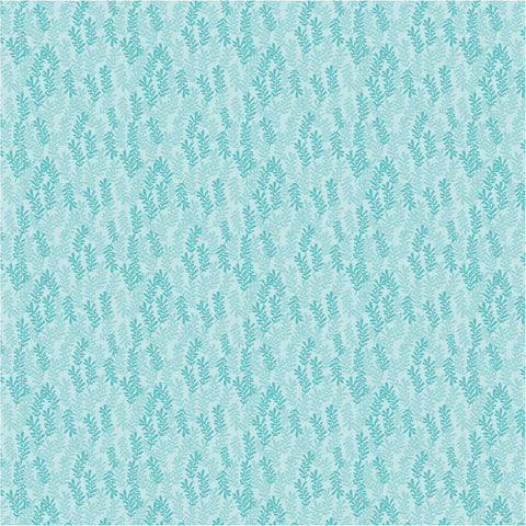 Kaisley Rose Teal Emmaline Yardage by Lori Woods for Poppie Cotton Fabrics