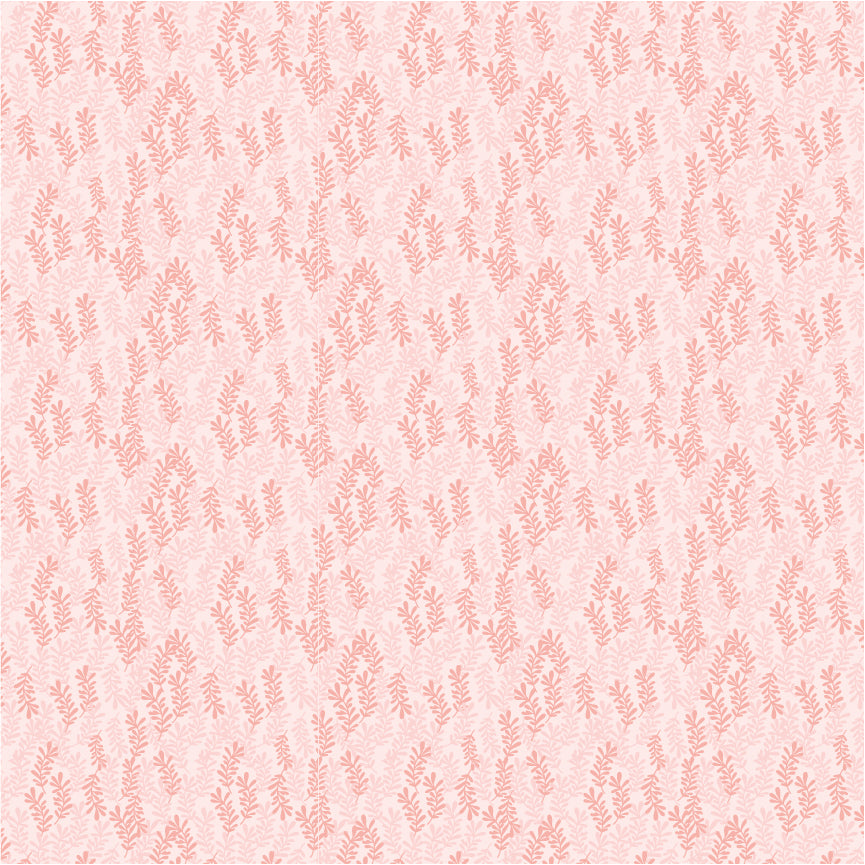 Kaisley Rose Pink Emmaline Yardage by Lori Woods for Poppie Cotton Fabrics