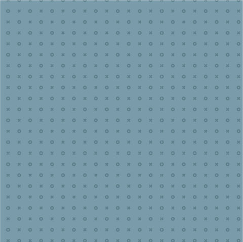 Kiss Hug Blue Shadow Yardage by Lori Woods for Poppie Cotton Fabrics