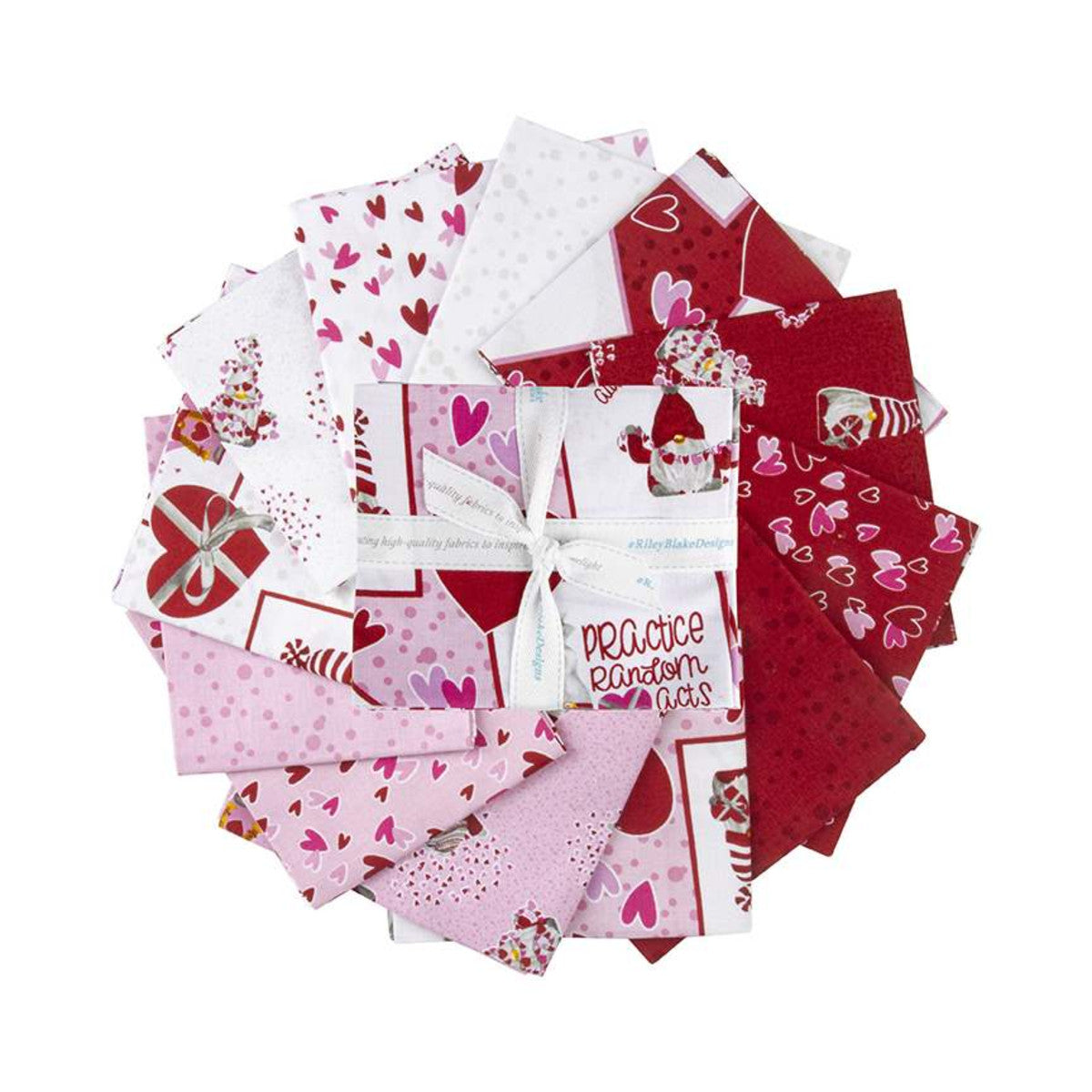 Gnomes In Love Fat Quarter Bundle by Tara Reed for Riley Blake Designs