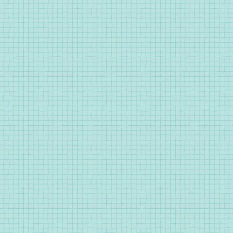 Treasured Threads Teal Good Measure Yardage by Lori Woods for Poppie Cotton Fabrics