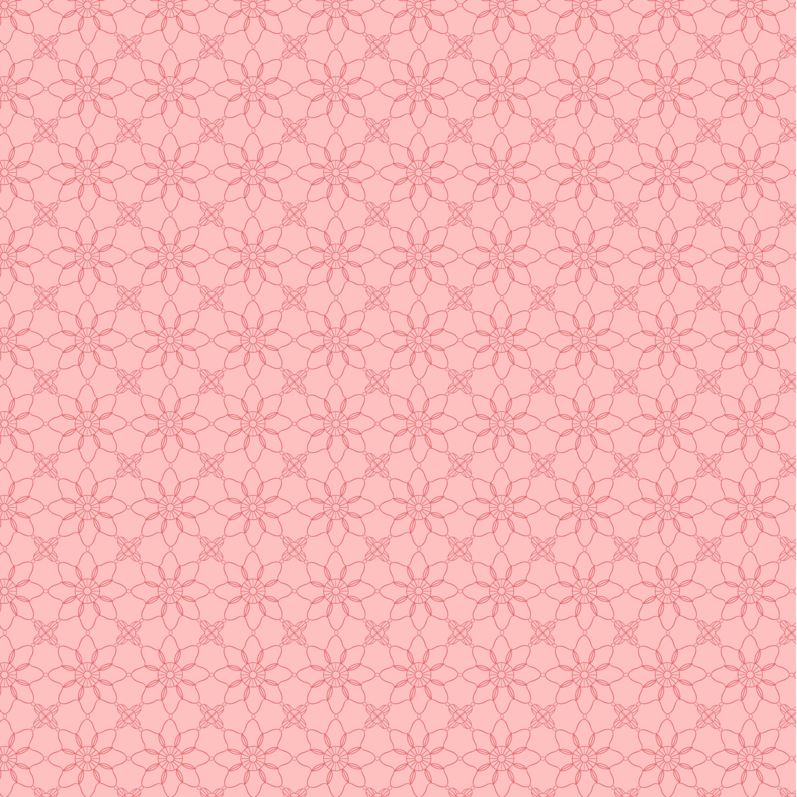 Treasured Threads Pink Granny Yardage by Lori Woods for Poppie Cotton Fabrics