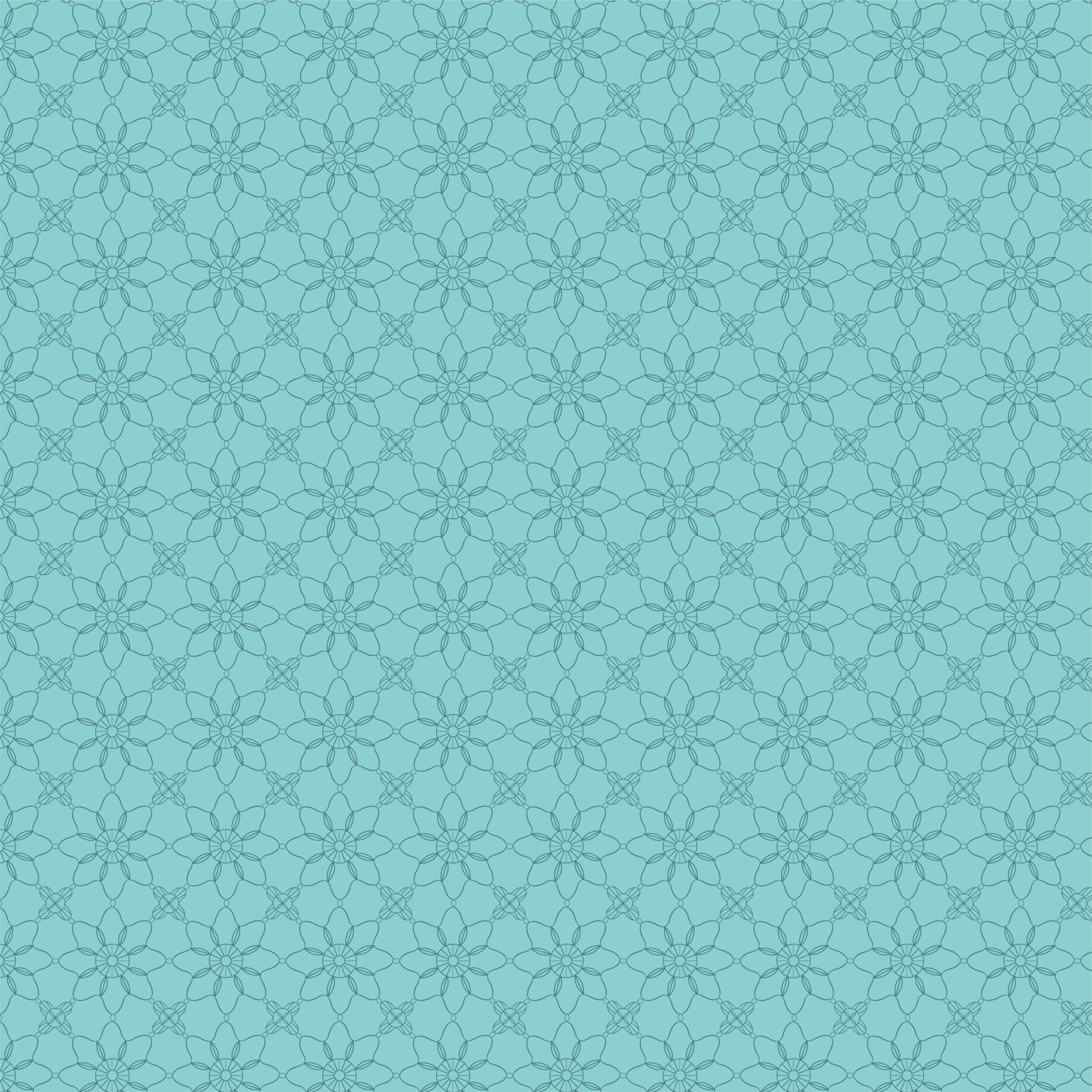 Treasured Threads Teal Granny Yardage by Lori Woods for Poppie Cotton Fabrics