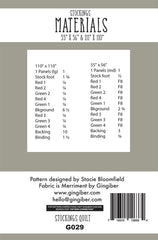 Stockings Quilt Pattern by Gingiber