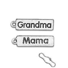 Grandma Tag Zipper Pull or Sewing Charm