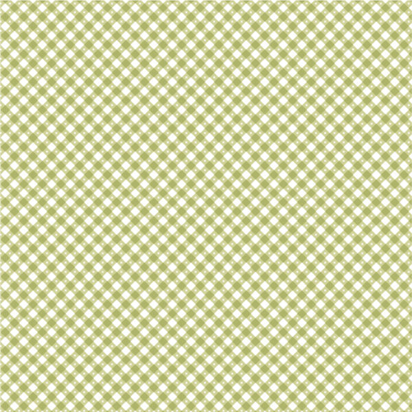 Gingham Picnic Green Grass Yardage by Lori Woods for Poppie Cotton Fabrics