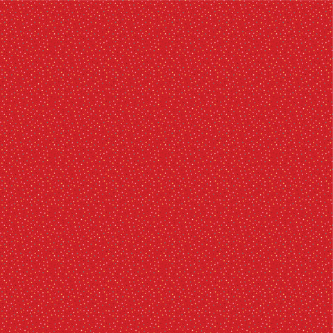 Country Confetti Bright Red Hot Tamale Yardage by Lori Woods for Poppie Cotton Fabrics