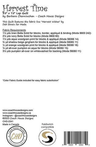 Harvest Time Quilt Pattern by Coach House Designs