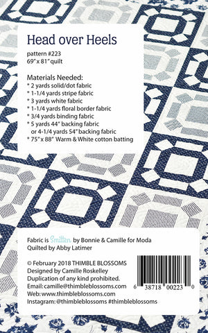 Head over Heels Quilt Pattern by Camille Roskelley for Thimble Blossoms.