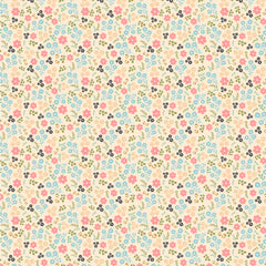 Poppie's Patchwork Club Cream Jemima Yardage by Lori Woods for Poppie Cotton Fabrics