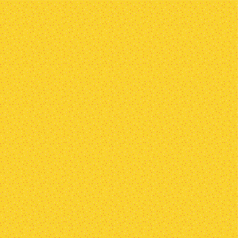 Country Confetti Bright Yellow Lemon Meringue Yardage by Lori Woods for Poppie Cotton Fabrics