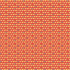 Betsy's Sewing Kit Red Little Chicks Yardage by Lori Woods for Poppie Cotton Fabrics