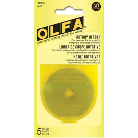 60MM Rotary Blades by Olfa 5 Count