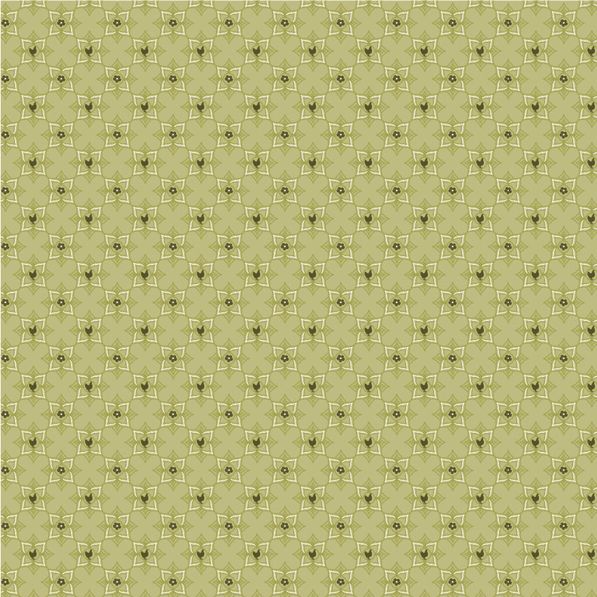 Barnyard Bandana Meadow Green Yardage by Lori Woods for Poppie Cotton Fabrics