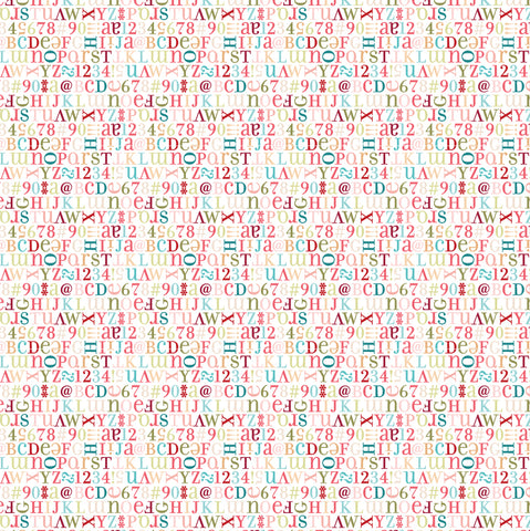 Kaisley Rose White Mia Yardage by Lori Woods for Poppie Cotton Fabrics