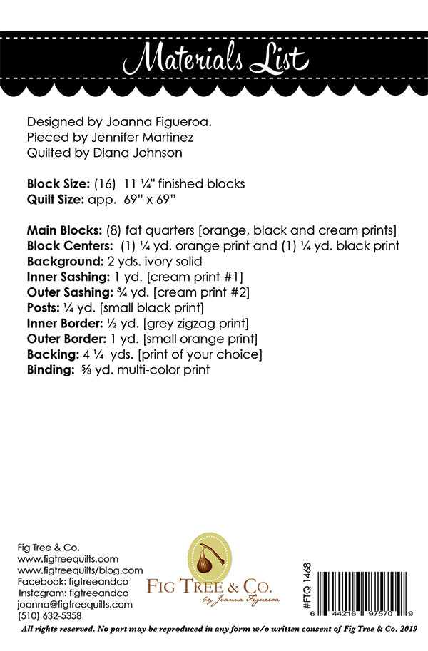 Midnight Crossing Quilt Pattern by Fig Tree & Co