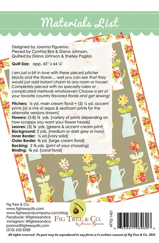 Milk & Blossoms Quilt Pattern by Fig Tree & Co.