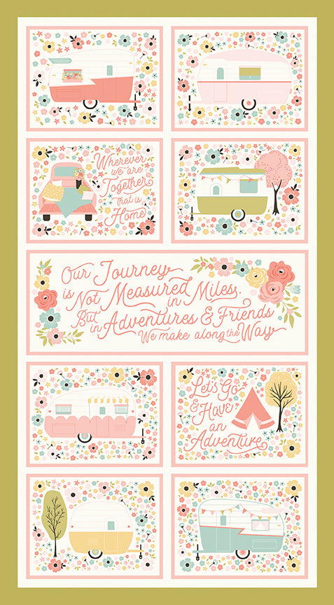 Joy in the Journey Olive Panel by Dani Mogstad for Riley Blake Designs