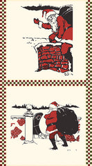 Christmas at Buttermilk Acres Santa Pillow Panel by Buttermilk Basin for Riley Blake Designs