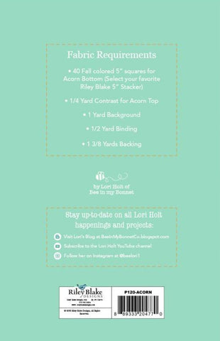 Acorn Love Table Runner Pattern by Lori Holt of Bee in my Bonnet