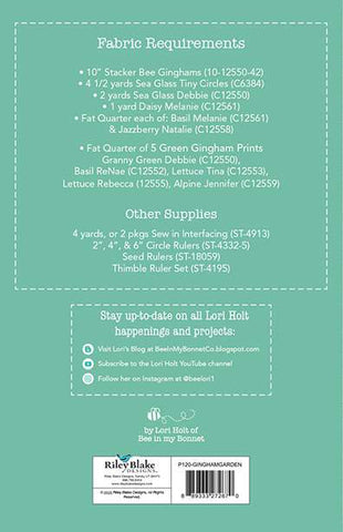 Gingham Garden Quilt Pattern by Lori Holt of Bee in my Bonnet