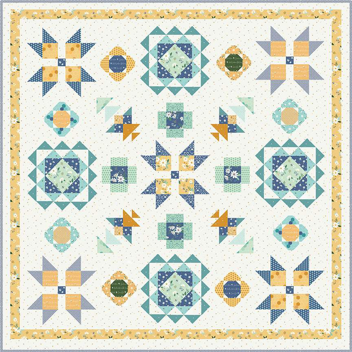 Daisy Fields Country Daisies Quilt Kit