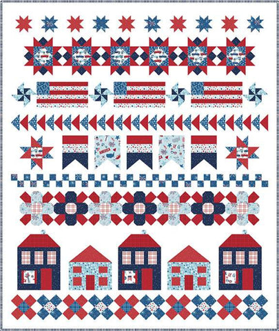 Let Freedom Ring Quilt Pattern by Primrose Cottage Quilts