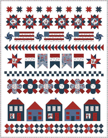 Let Freedom Ring Quilt Pattern by Primrose Cottage Quilts