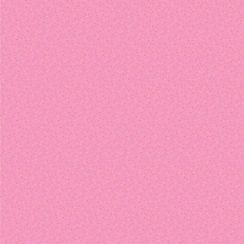 Country Confetti Bright Pink Petunia Yardage by Lori Woods for Poppie Cotton Fabrics