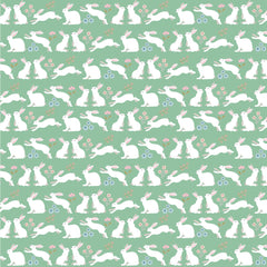 Poppie's Patchwork Club Mint Peter Rabbit Yardage by Lori Woods for Poppie Cotton Fabrics