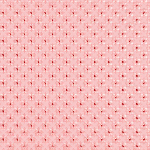 Barnyard Bandana Piglet Soft Pink Yardage by Lori Woods for Poppie Cotton Fabrics